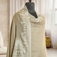 Belgium Toosh with Sozni Embroidery Border