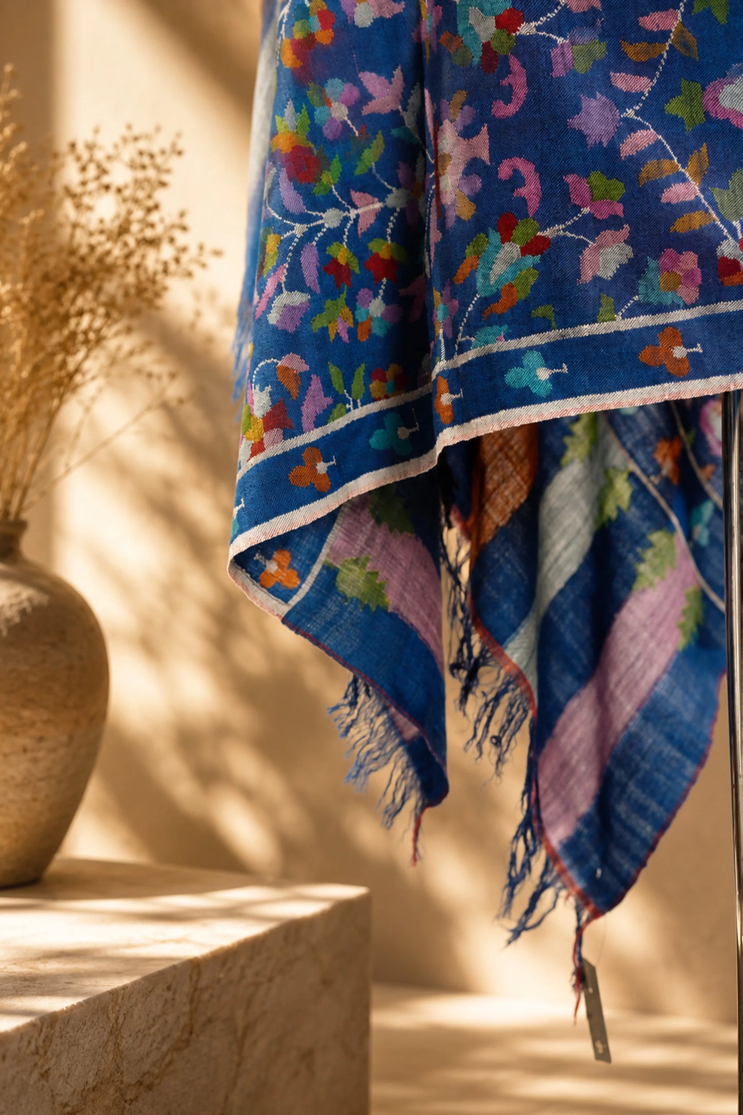Royal Blue Kani Shawl
