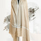 Men's Natural Color Belgium Toosh Shawl  with Sozni Border