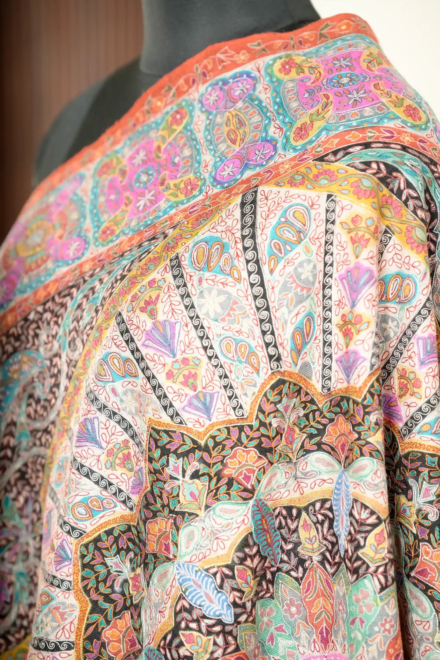 Women's Multi Color Kalamkari Shawl