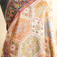 Pashmina Jamawar Shawl with Kalamkari Border
