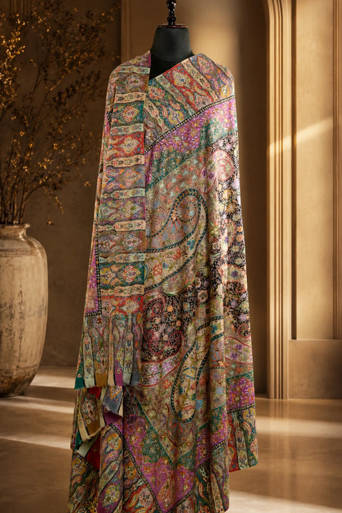 Kalamkari Jamawar Shawl Men's