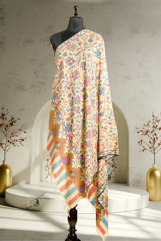 Butter Yellow Kani Shawl