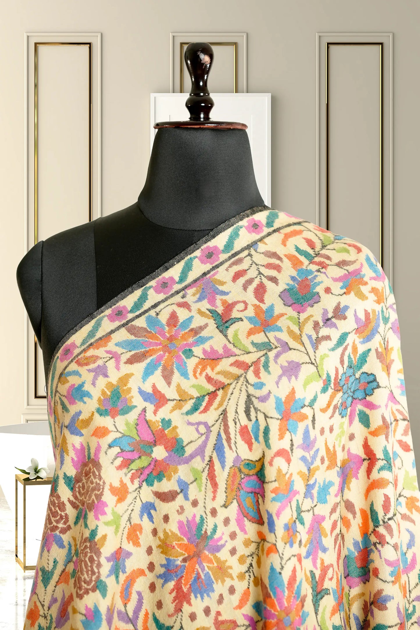 Butter Yellow Kani Shawl