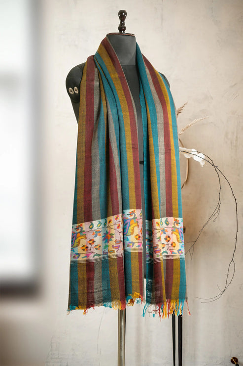 Kani Palla Stole-Multi Colour