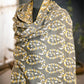 Men's Charcoal Grey Kani Shawl with Zari Details