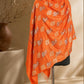 Orange Kani Shawl with Tilla Bootis
