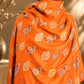 Orange Kani Shawl with Tilla Bootis