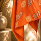 Orange Kani Shawl with Tilla Bootis