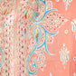 Peach Tilla Jaal Shawl with Sozni Highlights