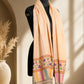 Peach Stole with Kani Border