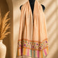 Peach Stole with Kani Border