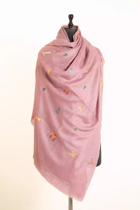 Pink Figuer Stole (A)