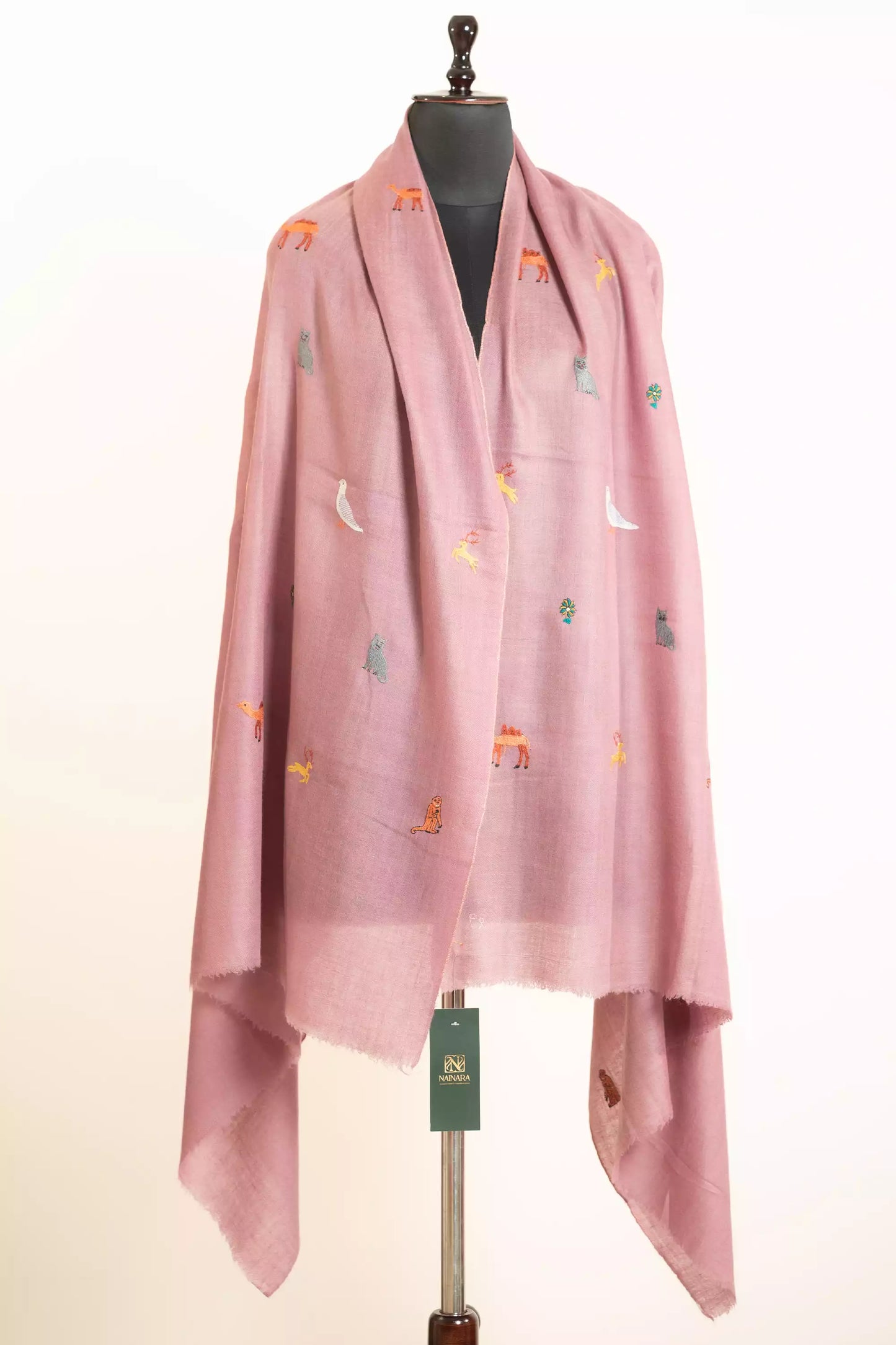 Pink Figuer Stole (A)
