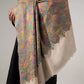 Men's Jamawar Shawl with Multicolor Sozni Embroidery Work