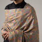 Men's Jamawar Shawl with Multicolor Sozni Embroidery Work