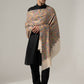 Men's Jamawar Shawl with Multicolor Sozni Embroidery Work