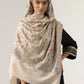 Tilla Embroidery Shawl  with Sozni Highlights  for Women
