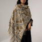 Kani Pashmina Shawl Black & Beige for Women