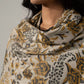 Kani Pashmina Shawl Black & Beige for Women