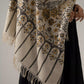 Kani Pashmina Shawl Black & Beige for Women