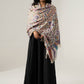 Women's Off White Multi Color Kani Shawl