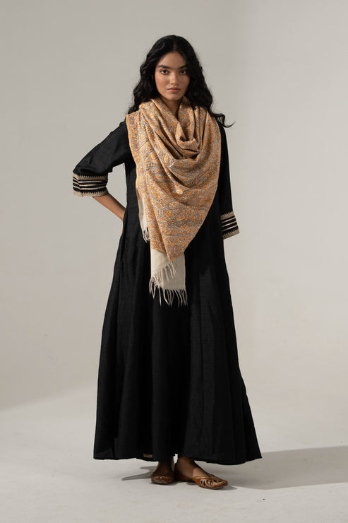 Paper Mache Shawl with Tilla Highlights