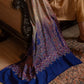 Men's Firozi and Purple Shaded Sozni Embroidery Shawl
