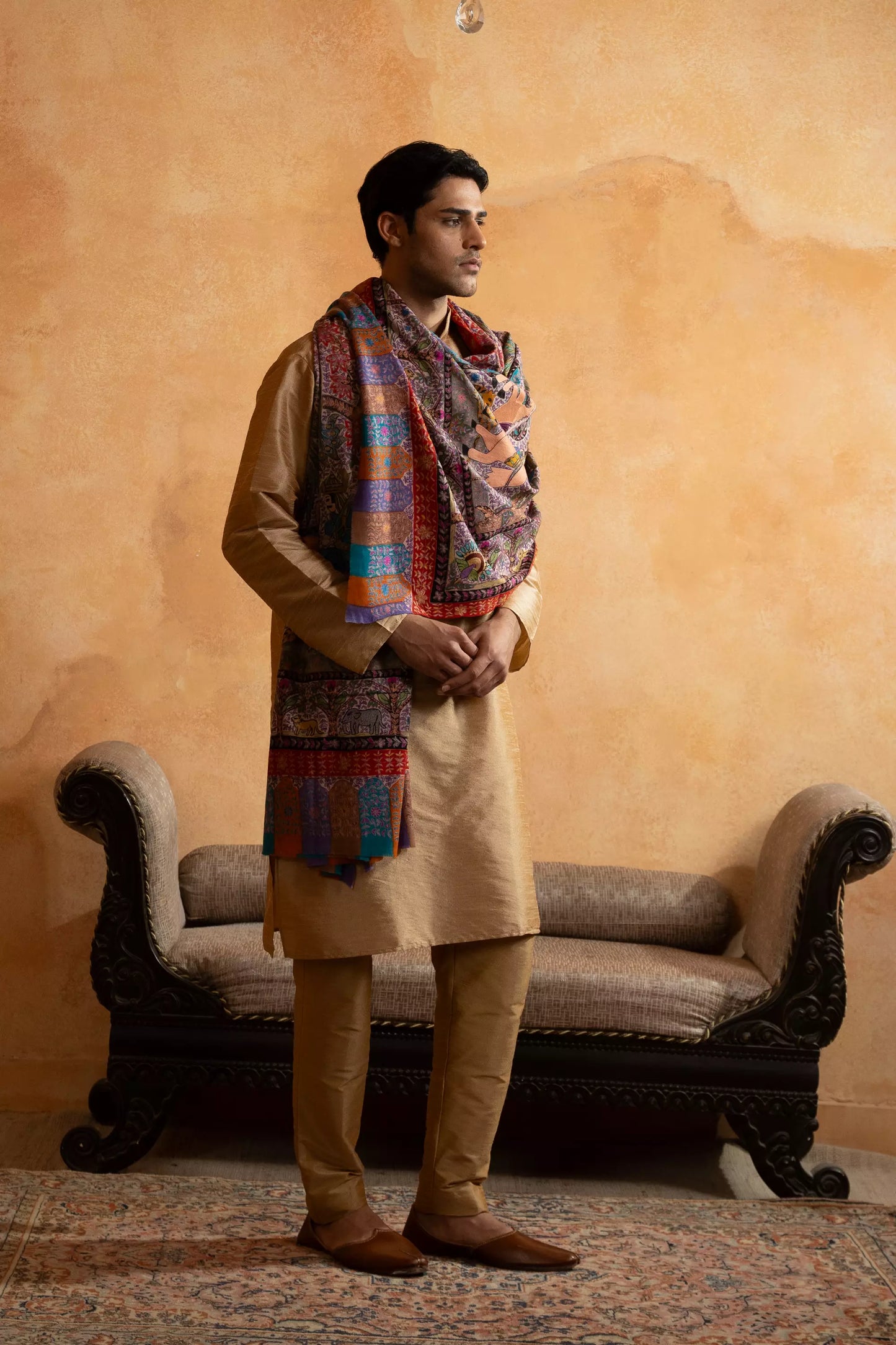 Shikargah Kalamkari Shawl
