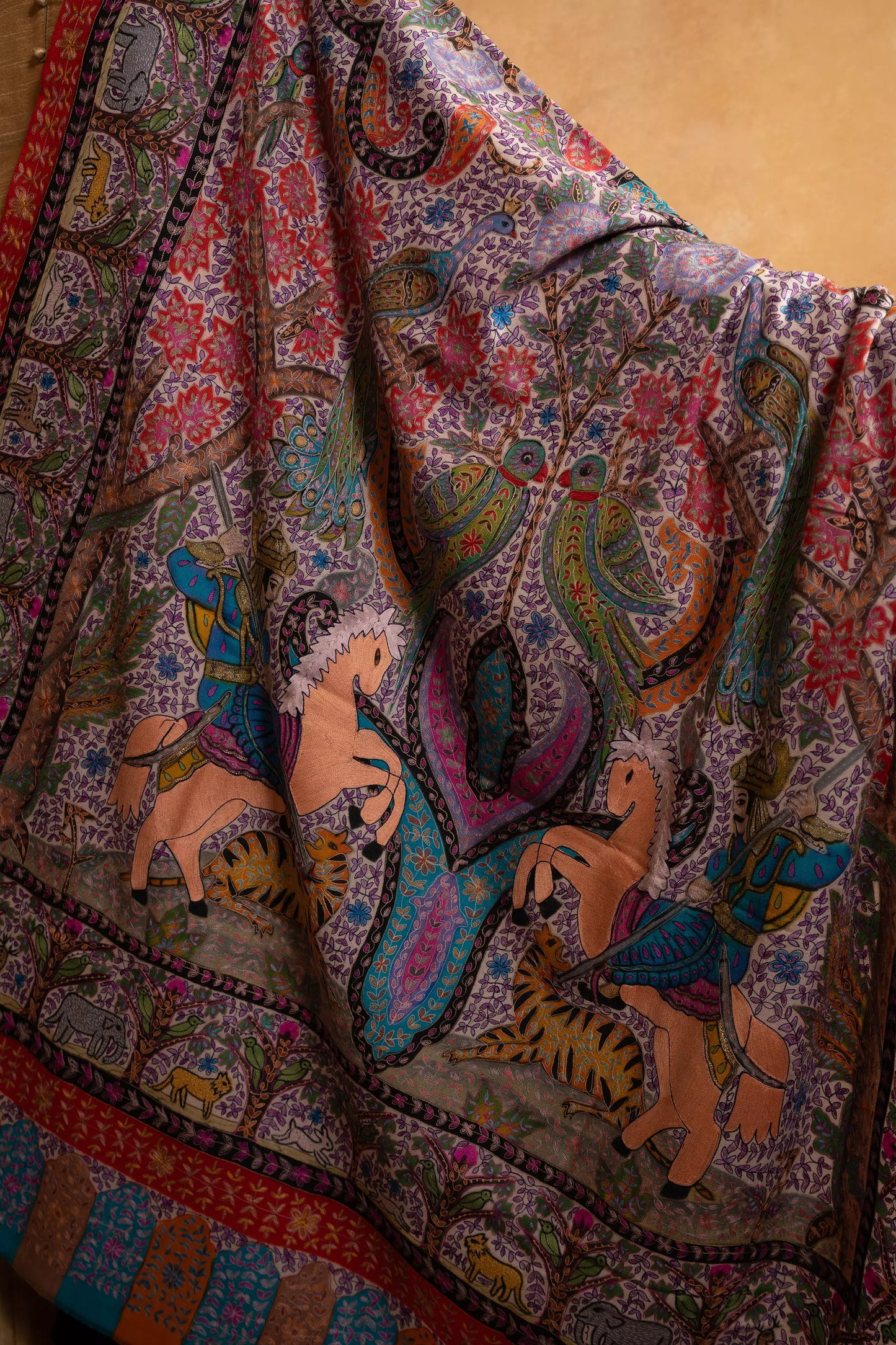 Shikargah Kalamkari Shawl