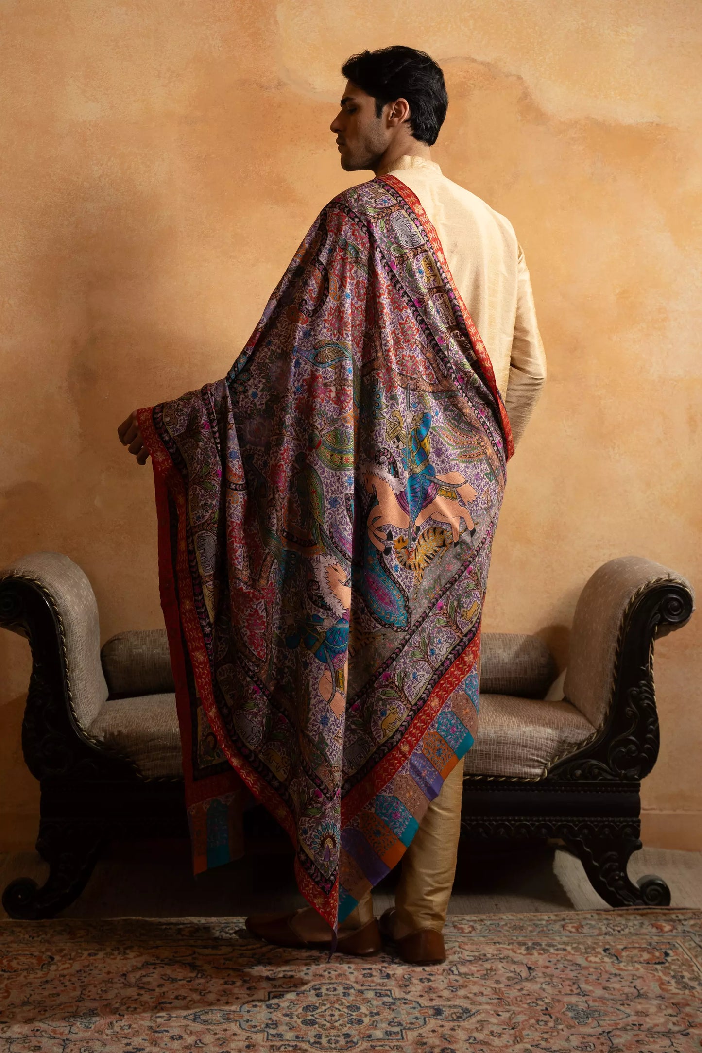 Shikargah Kalamkari Shawl