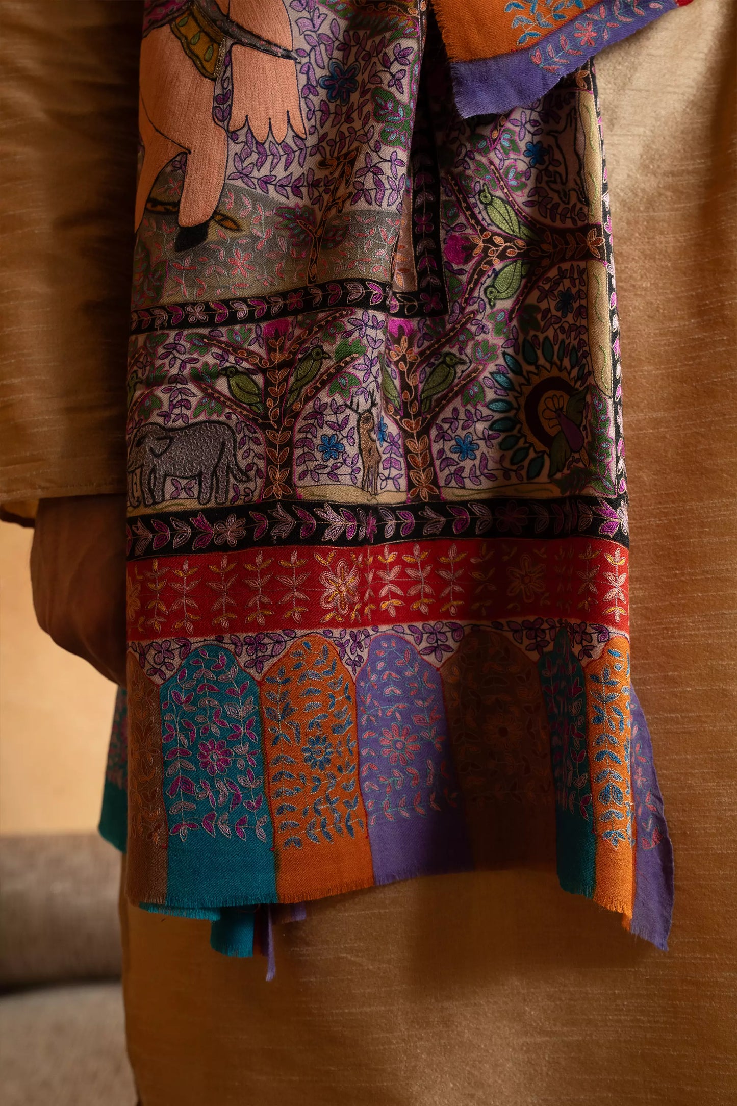 Shikargah Kalamkari Shawl