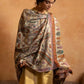 Kalamkari Jamawar with Sozni Embroidery