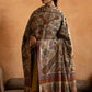 Kalamkari Jamawar with Sozni Embroidery