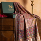 Pashmina Jamawar Shawl with Kalamkari Border Ladies