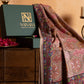 Pashmina Jamawar Shawl with Kalamkari Border Ladies