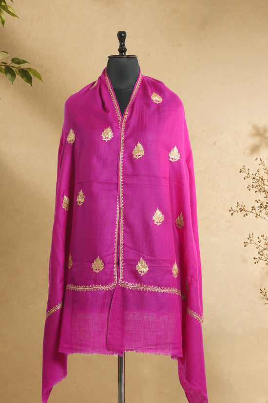 Rani Pink Stole with Tilla Bootis