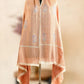Silver and Rust Double Shaded Stole with Tilla Work