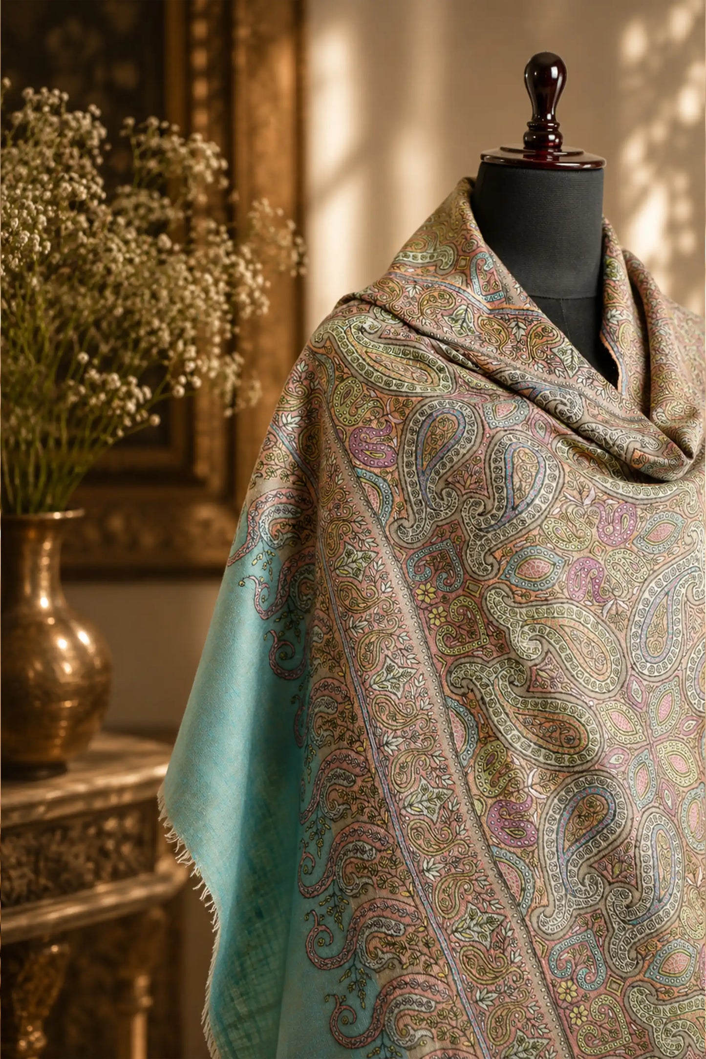 Sozni Embroidery Shawl
