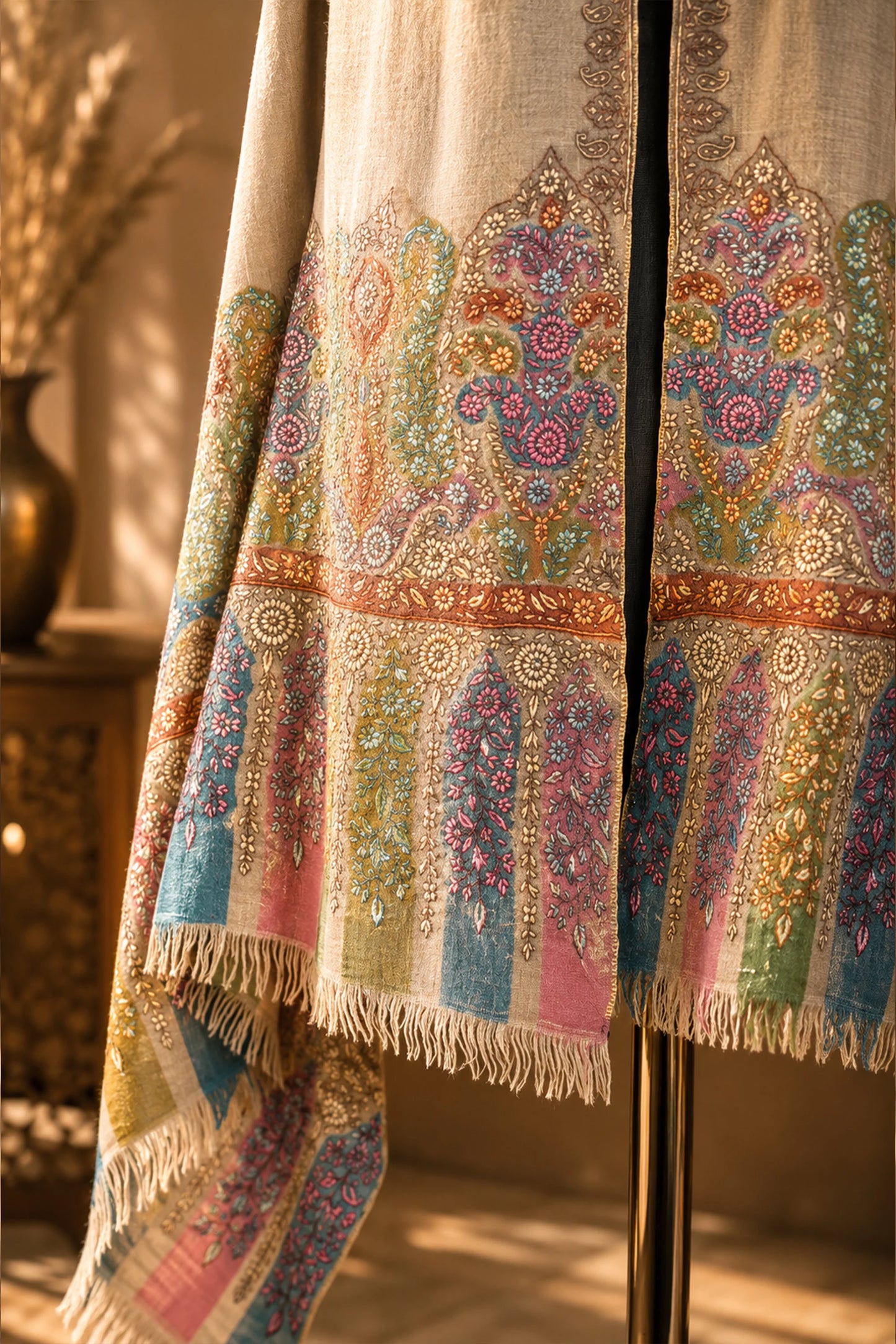 Sozni Embroidery Stole