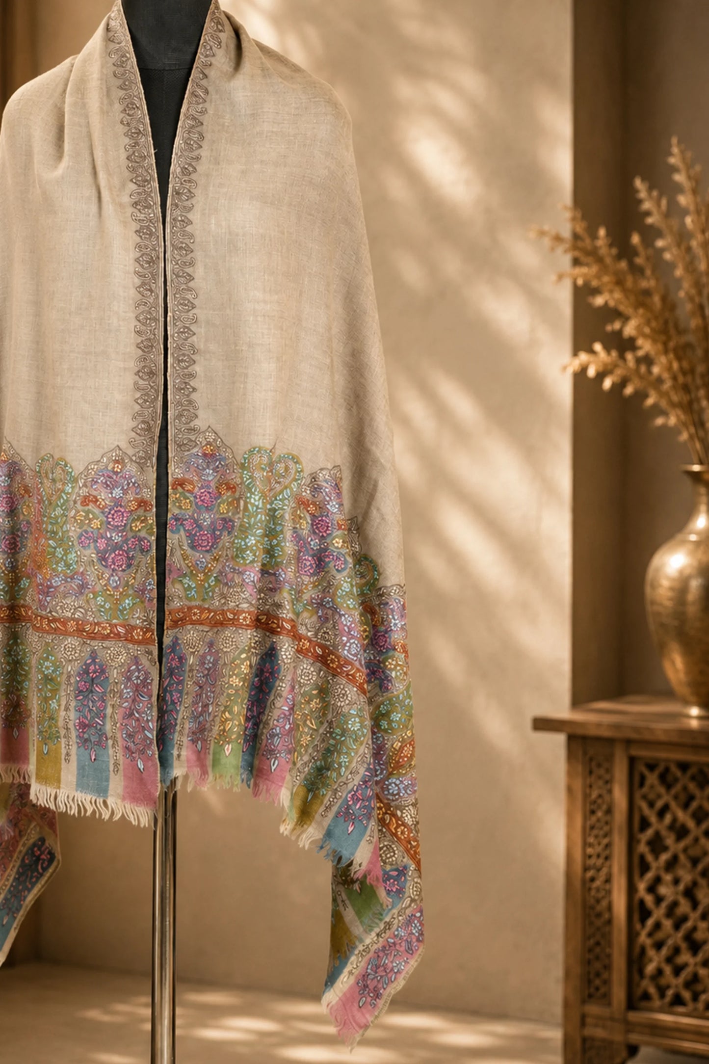 Sozni Embroidery Stole
