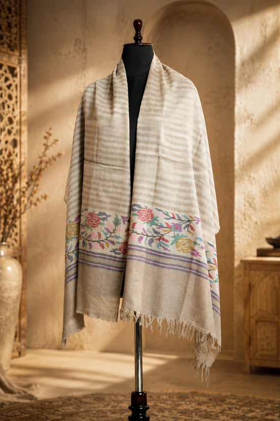 Striped Kani Border Stole