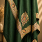 Tilla Embroidery Border Shawl with Sozni Highlights