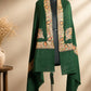 Tilla Embroidery Border Shawl with Sozni Highlights