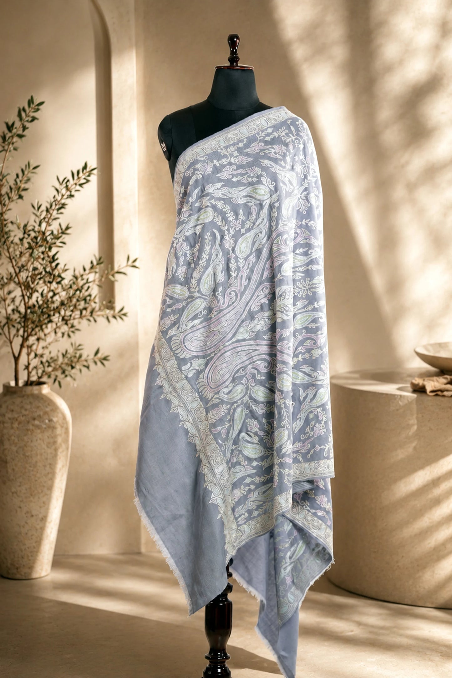Tilla Embroidery Shawl