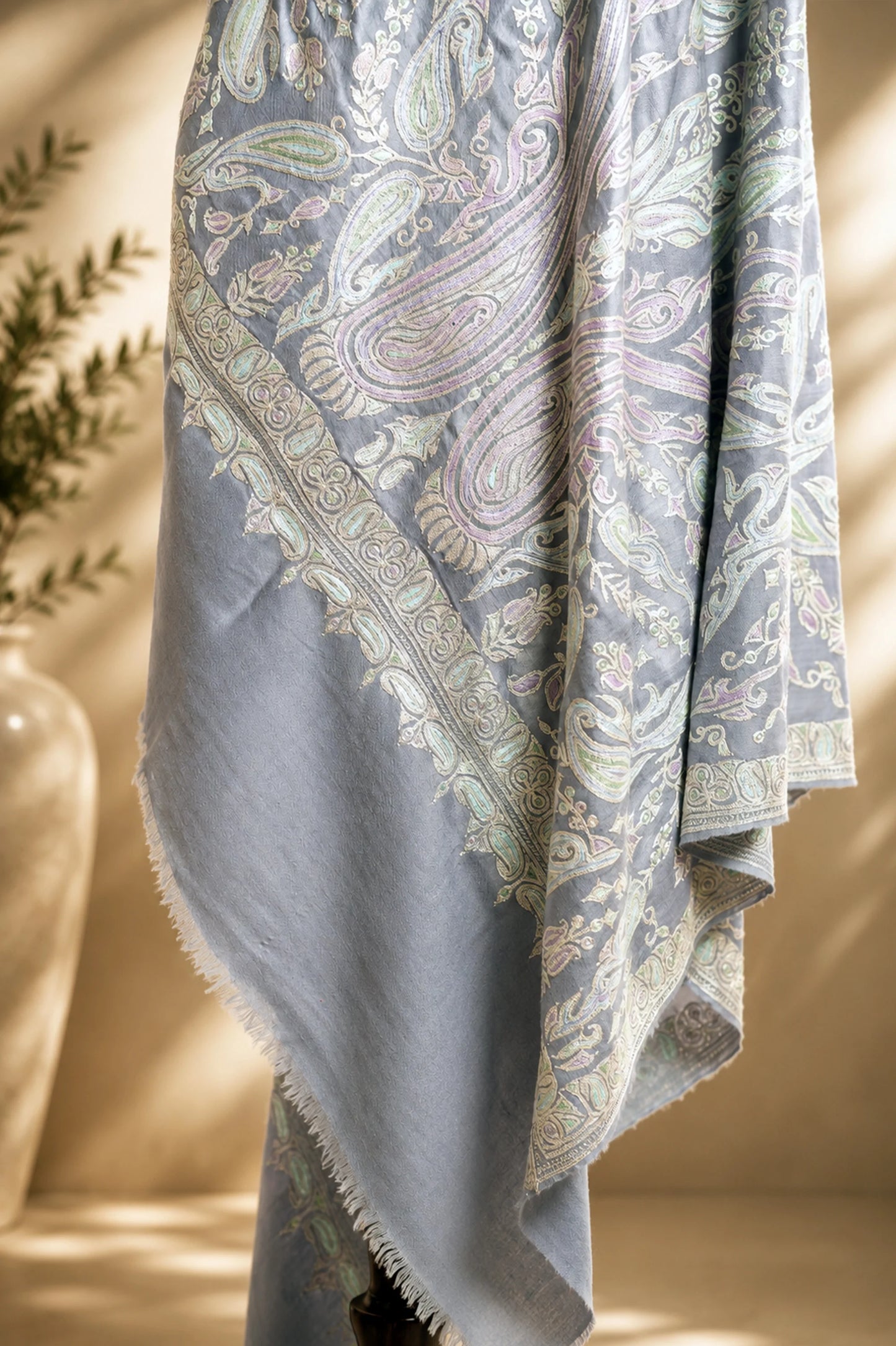 Tilla Embroidery Shawl