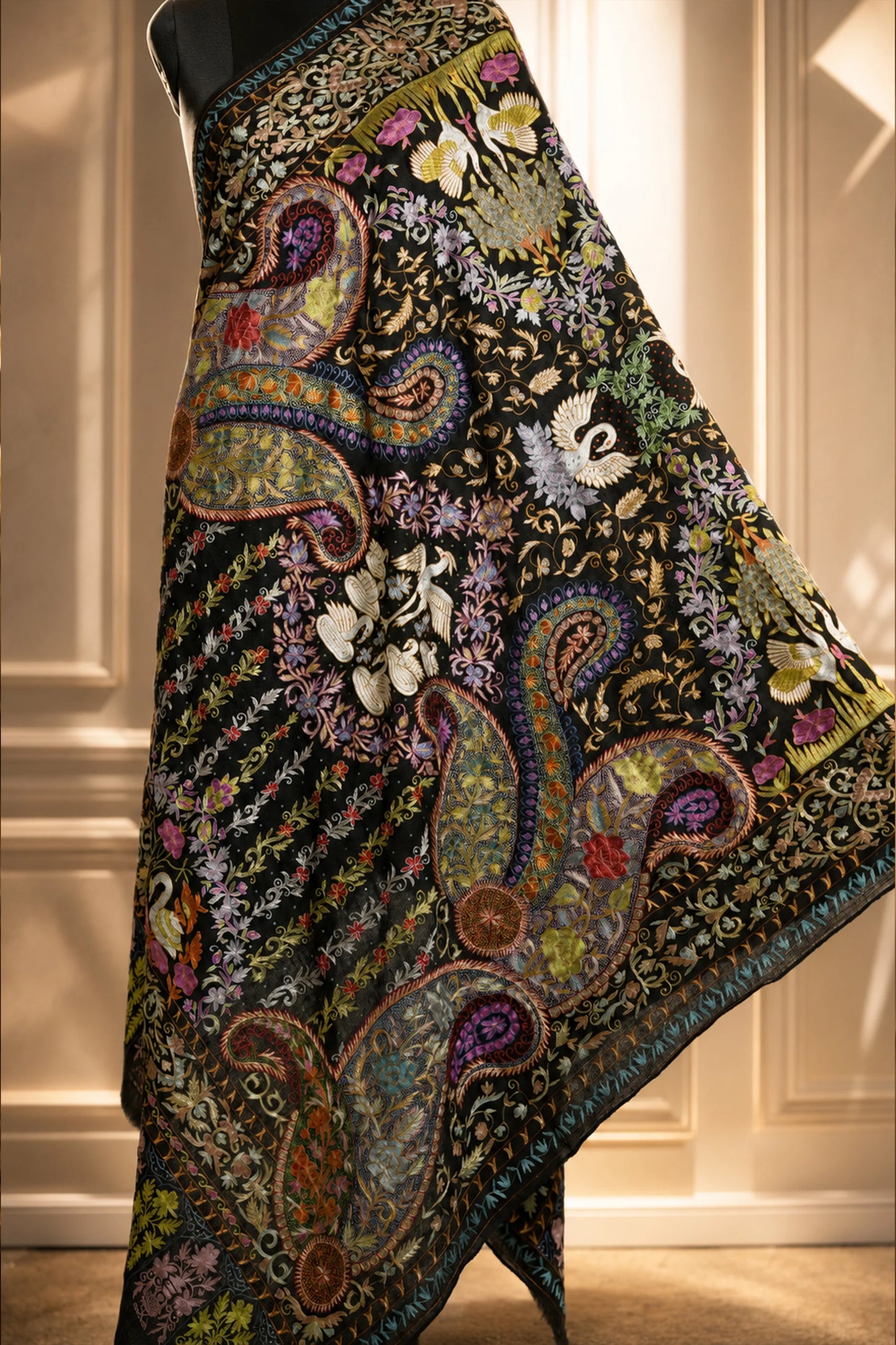 Kasabkari Zari Pashmina Shawl
