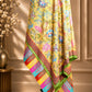 Yellow Kalamkari Shawl